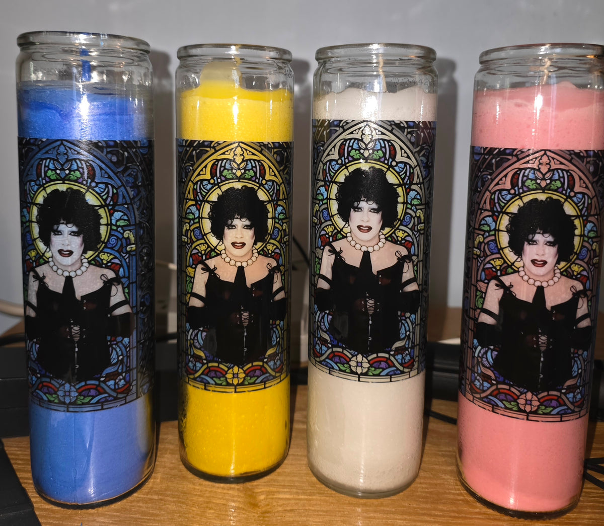 Veronika Electronika as Dr. Frankenfurter Prayer Candle